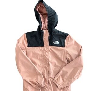 Girls size large (14/16) North Face raincoat with hood.